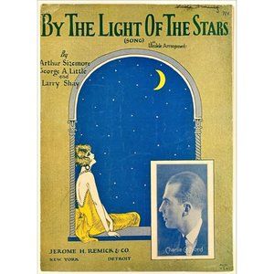 Vintage 1925 Sheet Music By The Light Of The Stars L Barton Evans A Sizemore (O)